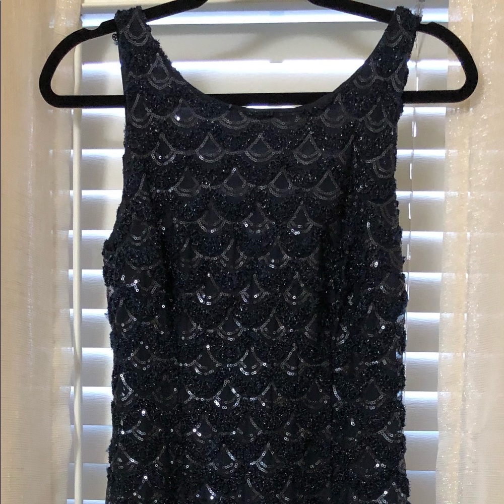 Dark blue short dress little sparkle